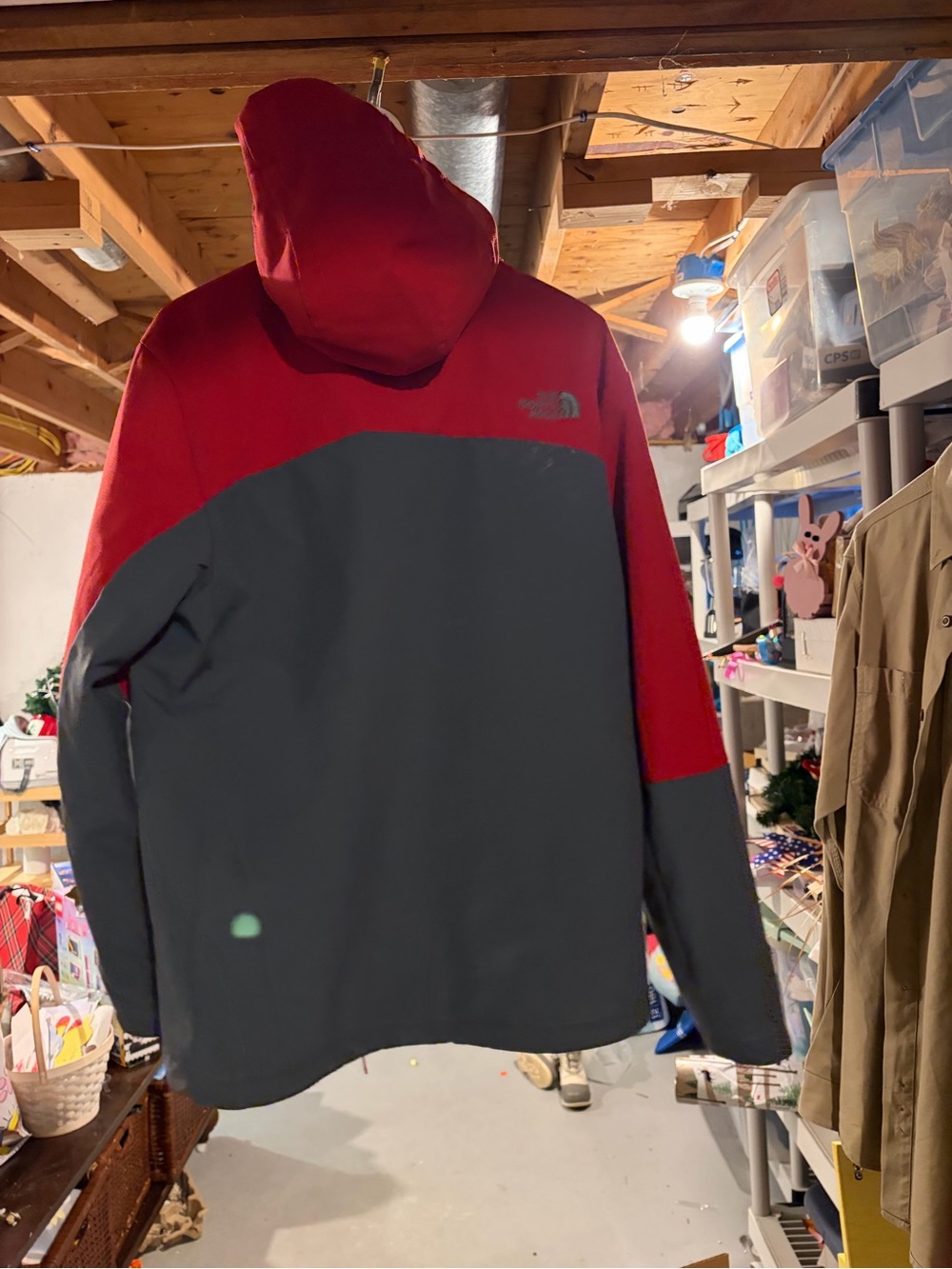 The North Face Red and Gray Men’s Softshell Performance Jacket - Picture 3 of 3